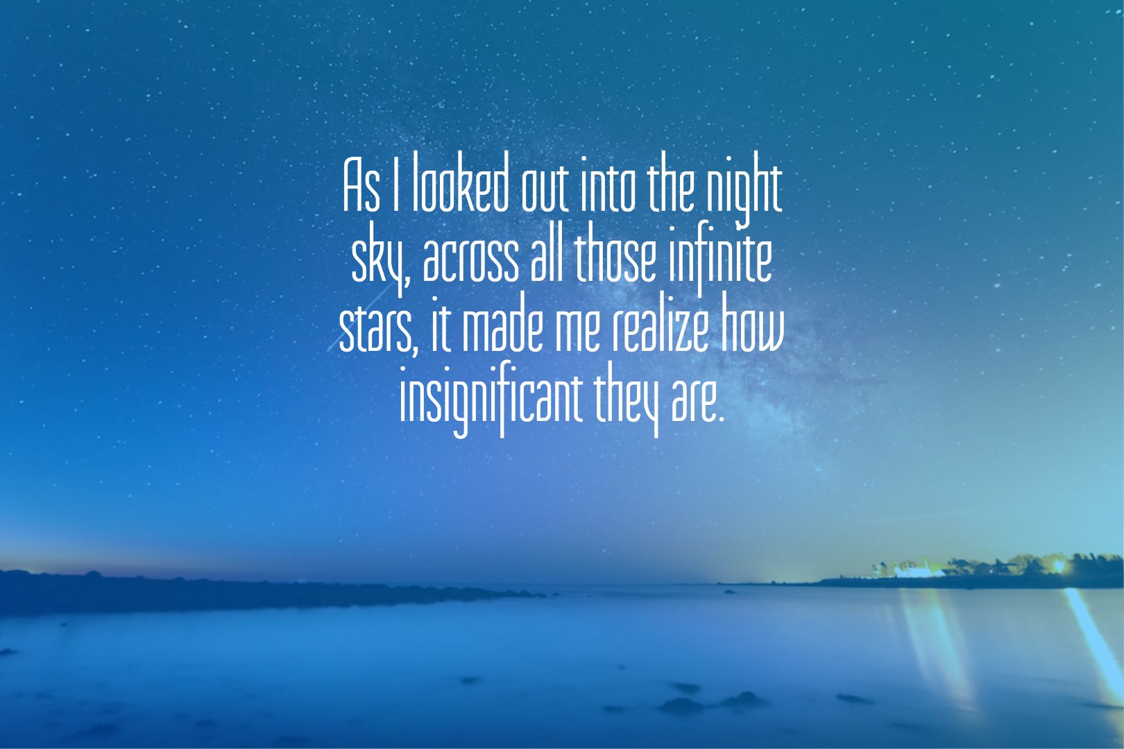 Beauty Night Sky Quotes - Short Quotes : Short Quotes